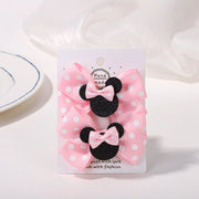 Fermagli per capelli bambina 2 pezzi con fiocco a pois, mollette cartoon adorabili, accessori capelli boutique per bambini - Campeda