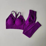 Completo sportivo da donna a vita alta Peach antiurto - immagine 10