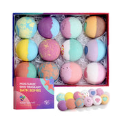 Bombe da bagno per donna Set regalo 12 pezzi Effetto fizz meraviglioso naturale - immagine 2