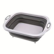 Bacinella Pieghevole Salvaspazio con Lavandino – Lavabo Portatile con Contenitore per Campeggio, Viaggio e Casa - Campeda