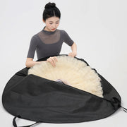 Borsa portaoggetti nera con cerniera per tutù da balletto Zaino impermeabile in