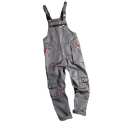 Tuta da Lavoro a Maniche Lunghe Uomo con Tasche Zip - bib pants S