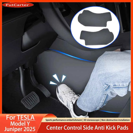 Per Tesla ModelY Juniper Centro di Controllo Lato Anti-calcio Pad In Pelle Anti-sporco