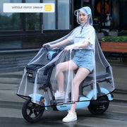 Impermeabile da guida completamente trasparente per uomini e donne Veicolo elettrico - Mirrorless 5XL