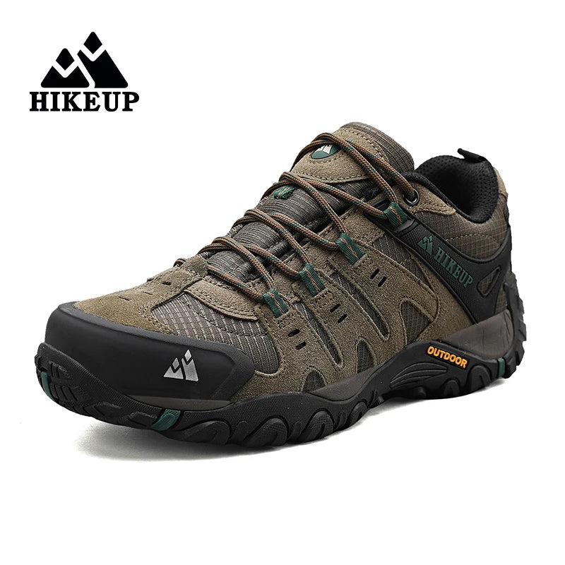 HIKEUP Scarpe da trekking uomo esterno in pelle scamosciata ginnastica tattiche - immagine 12