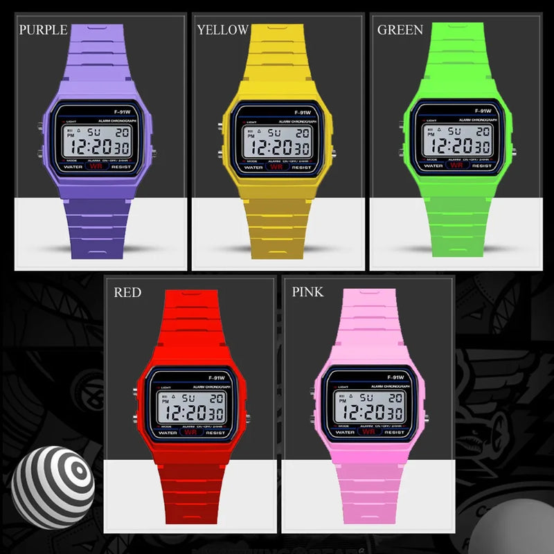 Orologio da polso per bambini impermeabile a LED sportivo analogico digitale militare - immagine 7