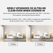XIAOMI Smart IP Camera Standard Edition 2K HD Visione notturna a infrarossi CCTV - immagine 2