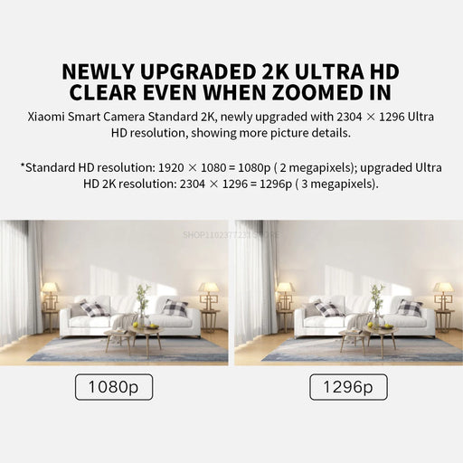 XIAOMI Smart IP Camera Standard Edition 2K HD Visione notturna a infrarossi CCTV - immagine 2