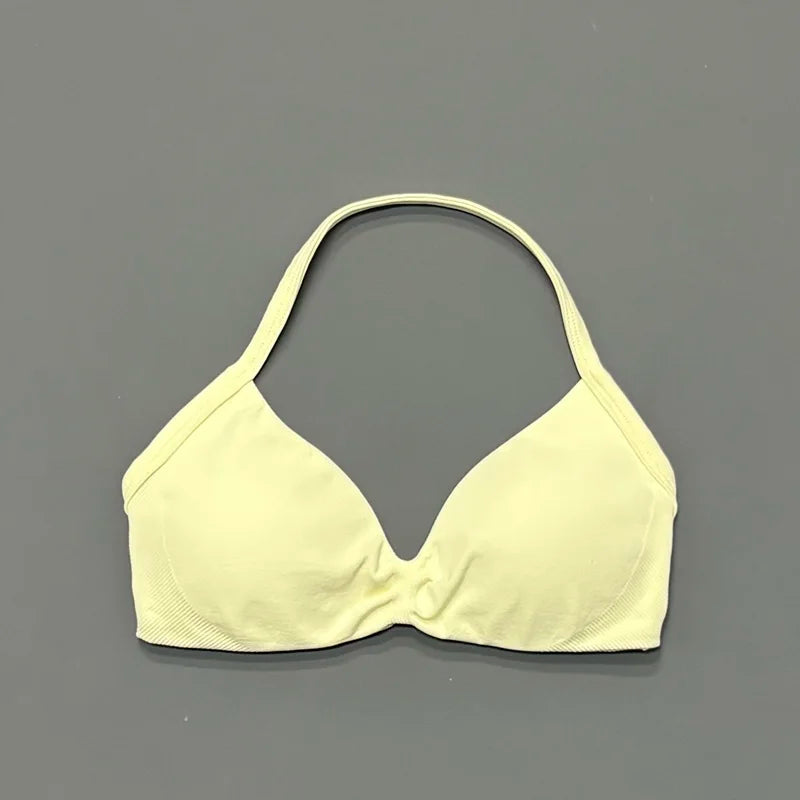 Reggiseno sportivo con spalline Intimo yoga Donna Palestra Top Corsa Esercizio senza - Butter - immagine 36