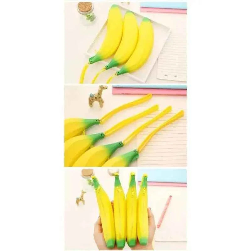 Astuccio per matite in silicone con banana gialla, borsa per riporre articoli di cancelleria, portamonete, portachiavi, regalo promozionale