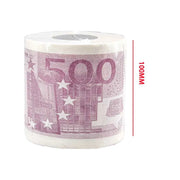 Carta igienica Euro simulata creativa a 2 strati, divertente carta igienica Euro, carta igienica creativa in rotolo, carta igienica per oggetti di scena