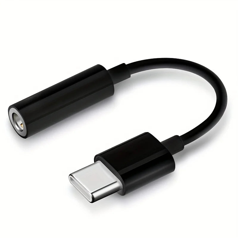Adattatore Aux da tipo C a 3 5 mm 8 pin per iPhone - nero - immagine 2