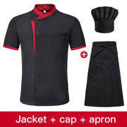Set da chef estivo a maniche corte Ristorante Hotel Cucina Abbigliamento lavoro Uomo - immagine 9