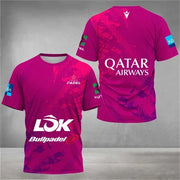 T-shirt da tennis a rapida asciugatura uomo abbigliamento estivo per padel - immagine 12
