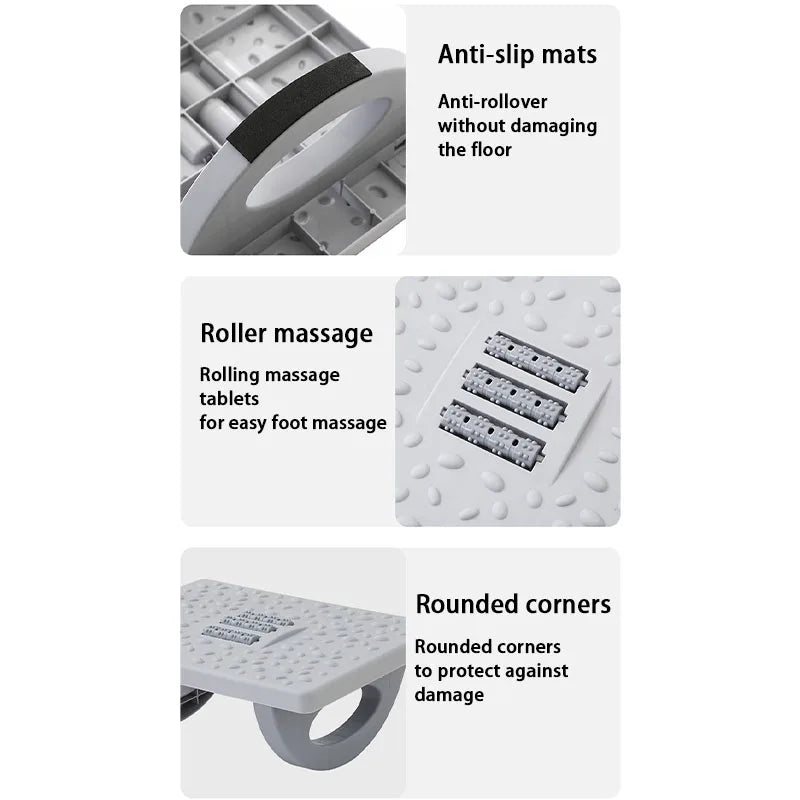 Poggiapiedi sotto la scrivania Poggiapiedi a dondolo con rulli massaggianti Poggiapiedi Rilassamento del piede Circolazione per lavoro d'ufficio studio domestico