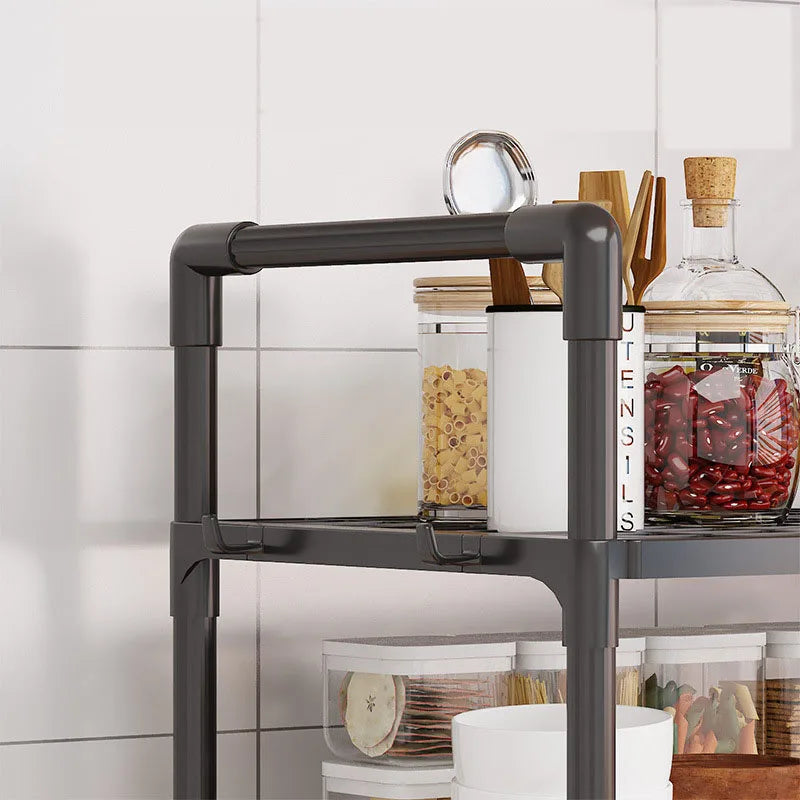 Scaffale da cucina Scaffale per microonde Scaffale organizer per condimenti Scaffale multistrato Semplice scaffale da appoggio per riordinare Accessori da cucina