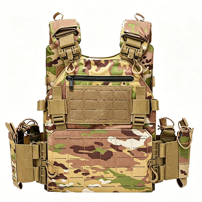 Gilet Multifunzionale a Sgancio Rapido con Taglio Laser MOLLE - immagine 10