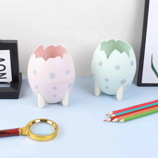 Portapenne per uova di dinosauro cartone animato - Simpatico astuccio per matite innovativo staccabile per ornamenti da tavolo Materiale scolastico Organizzatore regalo per bambini
