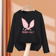 T-shirt con fiocco primaverile e autunnale per neonate Top in cotone a maniche - immagine 15