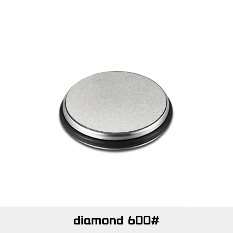 Affilacoltelli Professionale 15° 20° con Pietra Diamantata - Affilatore Rotante a Doppio Angolo per Coltelli da Cucina