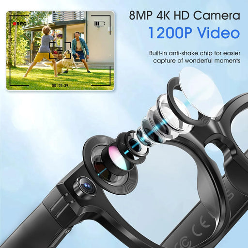 fotocamera da 800 W Occhiali AI uomo che cambiano colore traduzione intelligenti - immagine 2