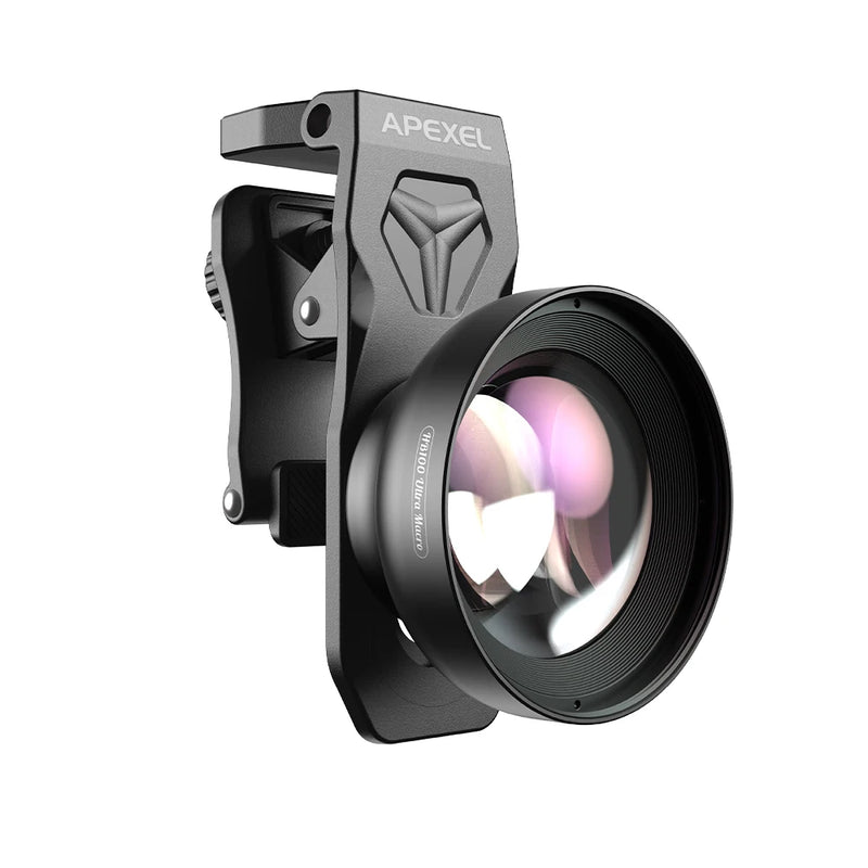 Obiettivo Macro Ultra HD APEXEL 100mm per Fotocamera Smartphone - HB100U Macro Lens