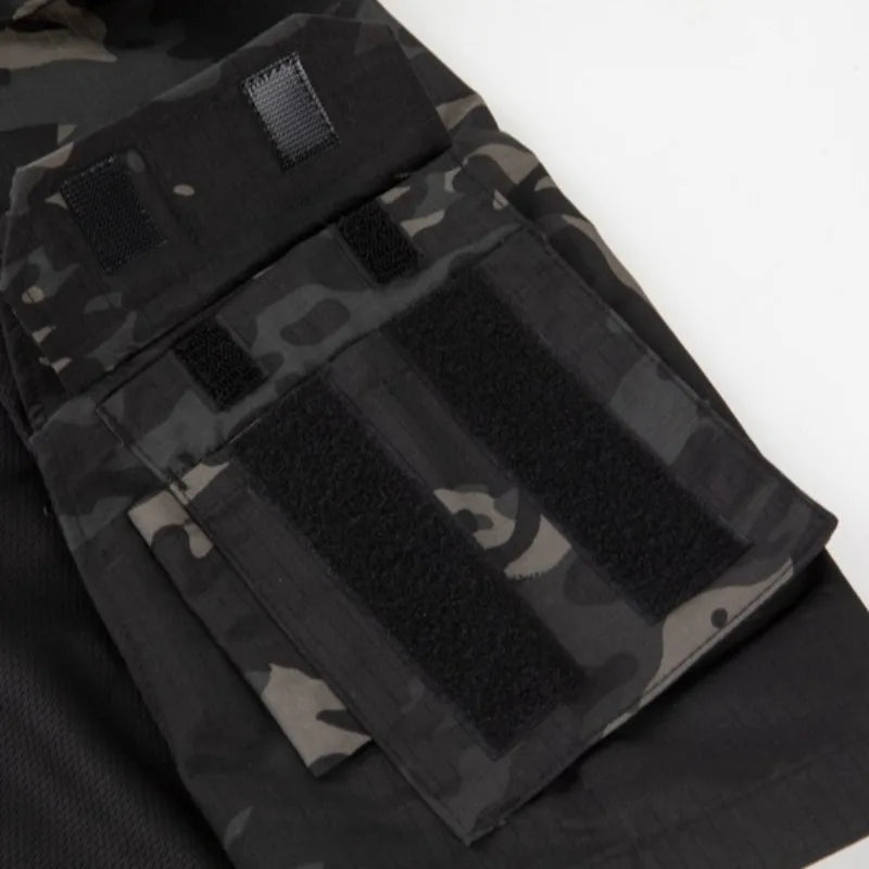 Maglia Tattica da Combattimento per Uomo Manica Corta con Zip 1/4 - immagine 6