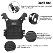 Gilet da allenamento per esterni MOLLE (incluso emblema bandiera americana) con - immagine 9