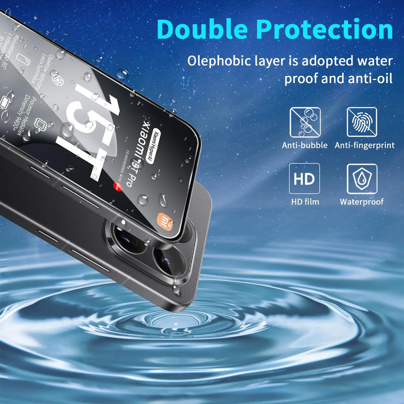 Proteggi schermo per Xiaomi 15T Pro Vetro temperato HD 9H Custodia trasparente antigraffio