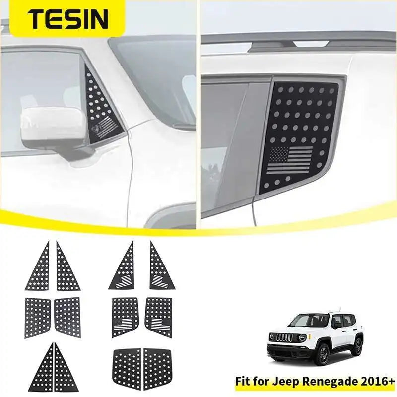 Modanature Vetri Jeep Renegade 2016-2024 – Copertura Decorativa in Alluminio Premium