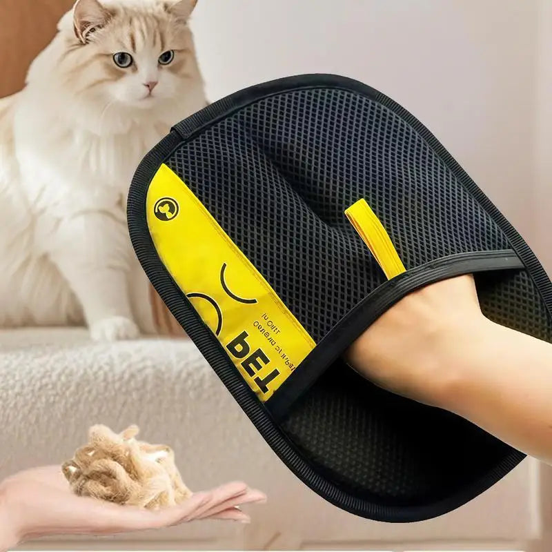 Guanti per rimuovere peli di animali domestici elettrostatici cani gatti - immagine 2