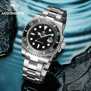 Orologio Uomo ADDIESDIVE Acciaio Inossidabile – Subacqueo 20 Bar, Quarzo Sportivo Elegante - Campeda