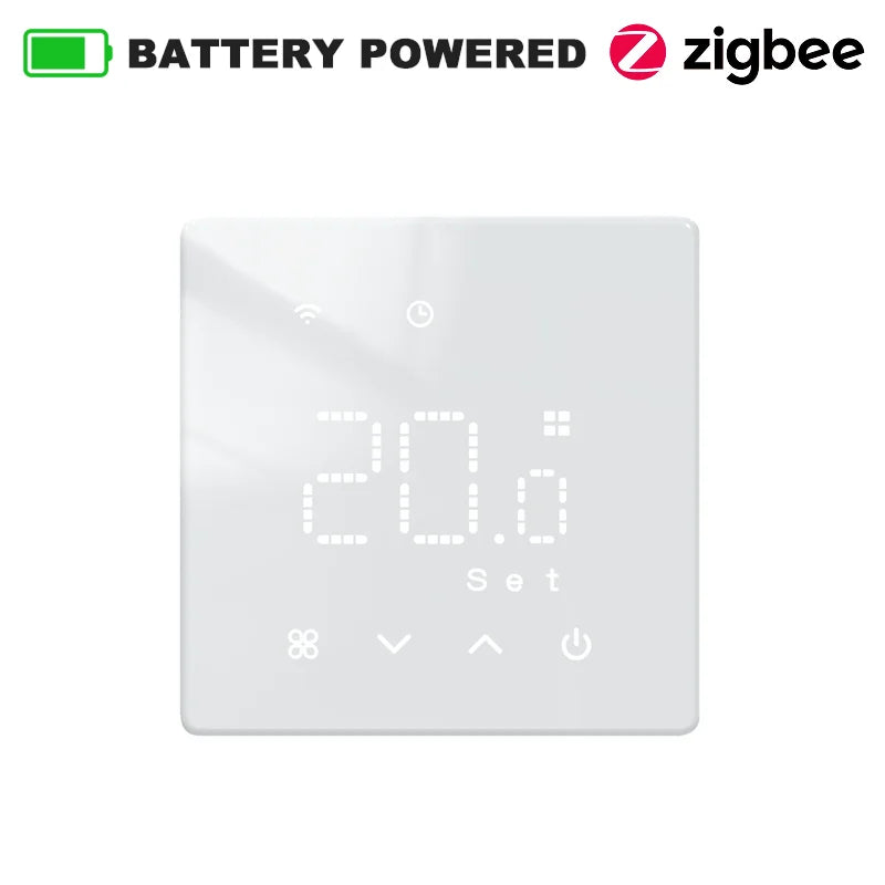 Termostato WiFi intelligente Zigbee Tuya Caldaia a gas acqua Alimentazione Regolatore di temperatura wireless alimentato a batteria Alexa Google Home Alice