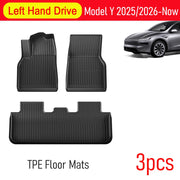 Tappetini Tesla Model Y Juniper 2025-2026 – Set Completo Bagagliaio + Schienale + Cargo Liner Impermeabili Antigraffio Accessori Interni - Campeda