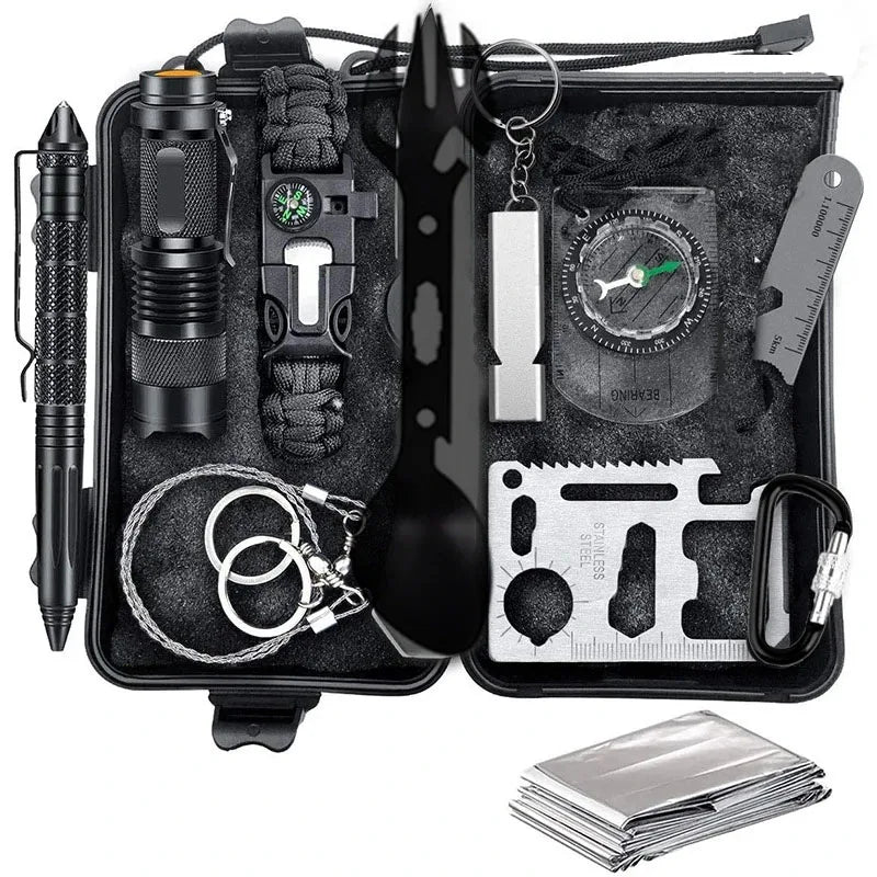 Kit di Primo Soccorso Auto Professionale SOS – Emergenza, Campeggio, Trekking & Survival - Campeda