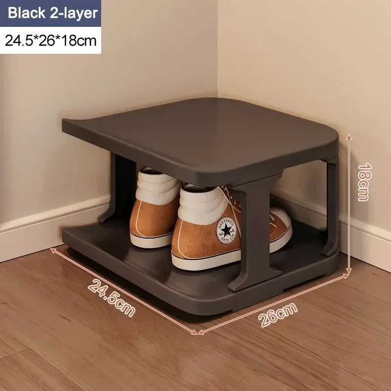 Scarpiera multistrato Organizzatore e portaoggetti per scarpe in plastica Scarpiera da ingresso di grande capacità Scaffale per la casa Salvaspazio
