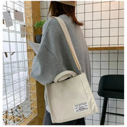 Borsa a Tracolla Donna Rilibegan in Velluto a Coste – Tote Grande Capacità Stile Casual Moda - Campeda