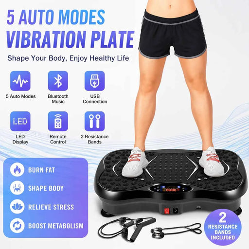 Piattaforma Vibrante per Esercizi Total Body Altoparlante Bluetooth