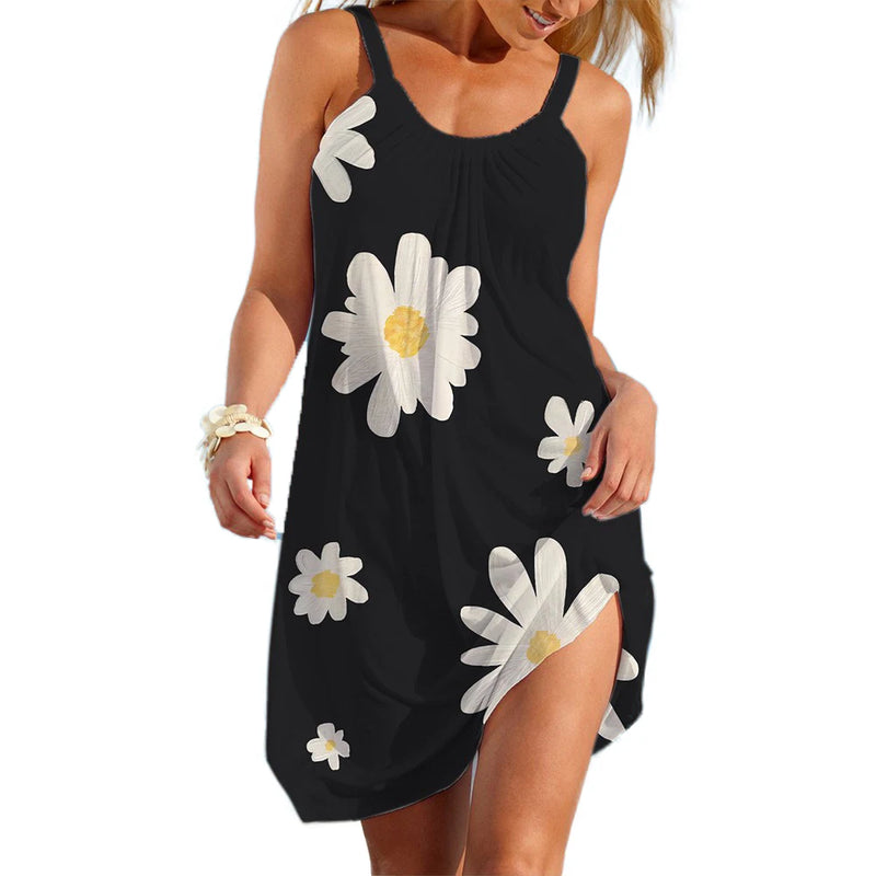 Abito sottoveste da donna in stile etnico Gonna spiaggia Bohemain estiva - ddq-d1624 S(IT 40) - immagine 25
