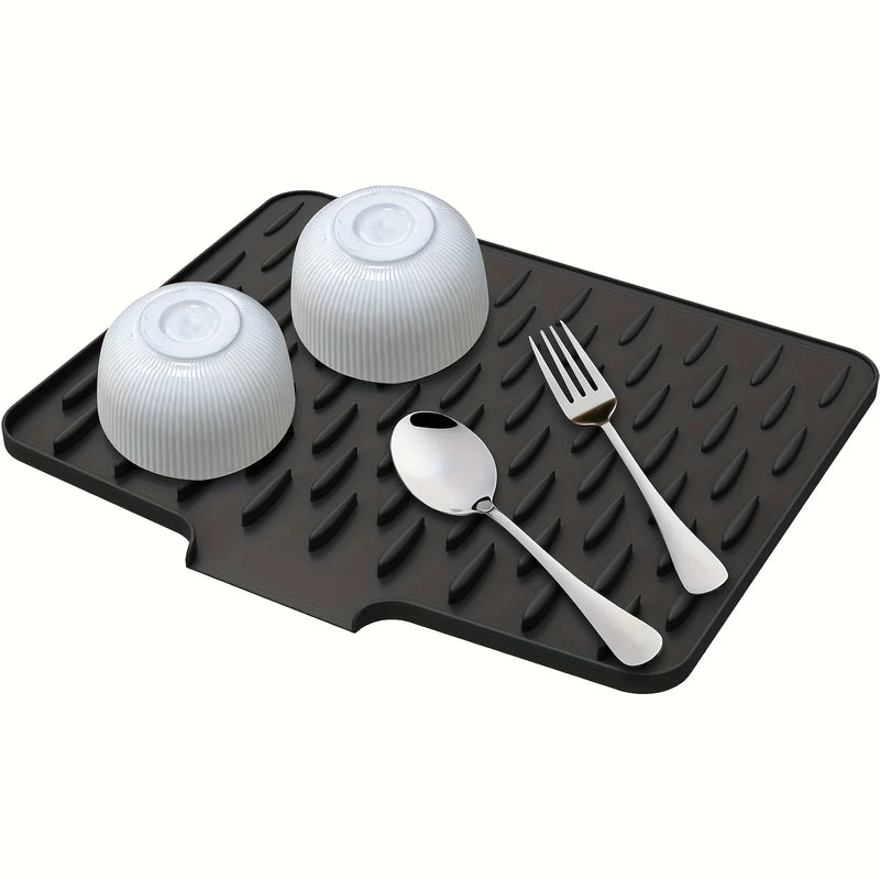 Tappetino Scolapiatti in Silicone con Drenaggio Integrato Pratico, resistente e facile da pulire per cucina e lavello