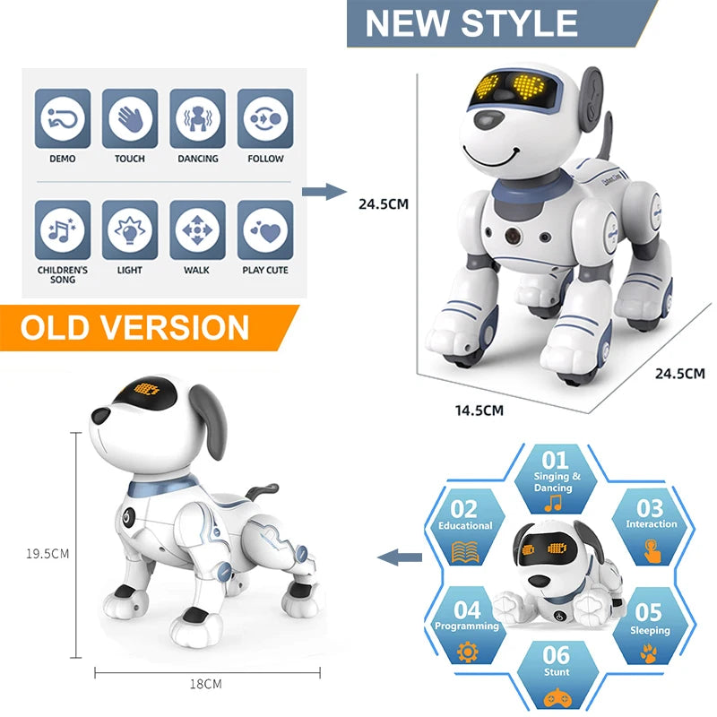 Telecomando intelligente Robot Dog Acrobazia elettronica Comando vocale Programmabile - immagine 7
