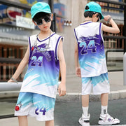 Uniforme da allenamento per bambini Maglia basket Camicia comoda ragazzi e ragazze ad - immagine 14