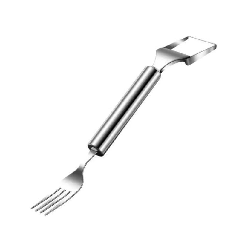 Affettatrice per anguria strumento taglierina per frutta in acciaio inossidabile doppia testa forchetta per anguria taglierina per melone gadget da cucina