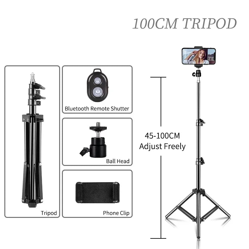 Treppiedi per selfie da 200/170/150/55 cm in alluminio - immagine 6