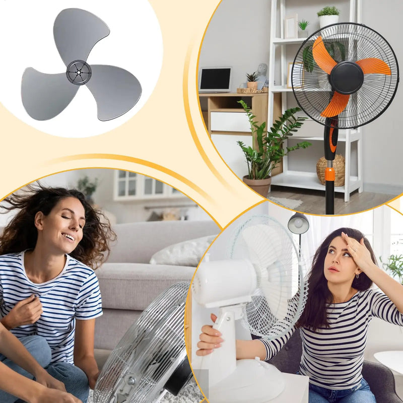 Pale di Ricambio Universali per Ventilatore da Parete 40cm, Accessori Elettrici per Ventilatori da Interno, Scrivania, Ufficio, Dormitorio, Cucina, Tavolo, Pavimento, Parete