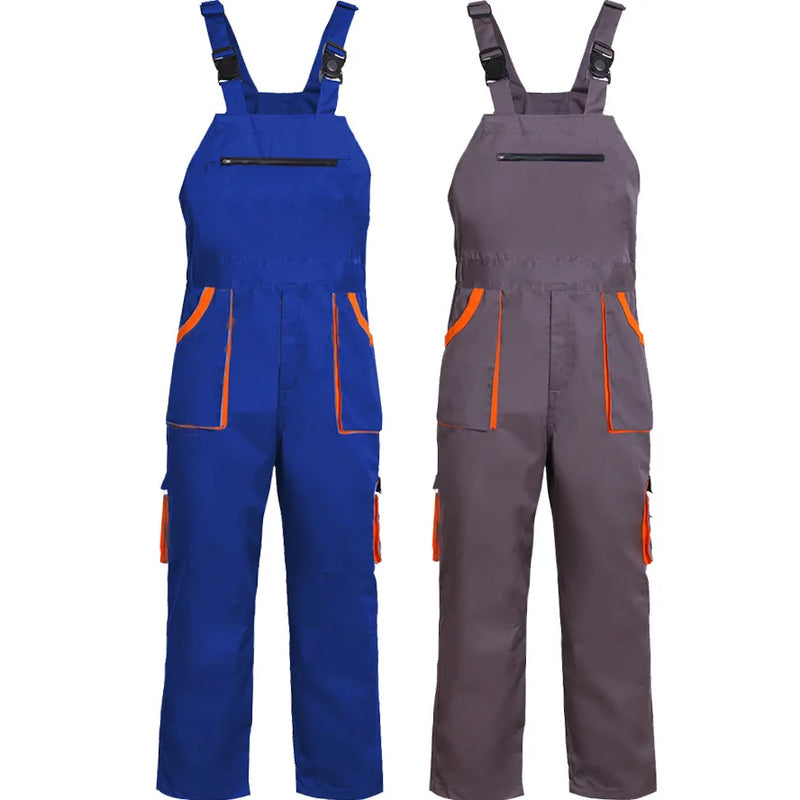 Salopette con bretelle Uomo Donna Abbigliamento da lavoro Taglie forti Tute - immagine 2
