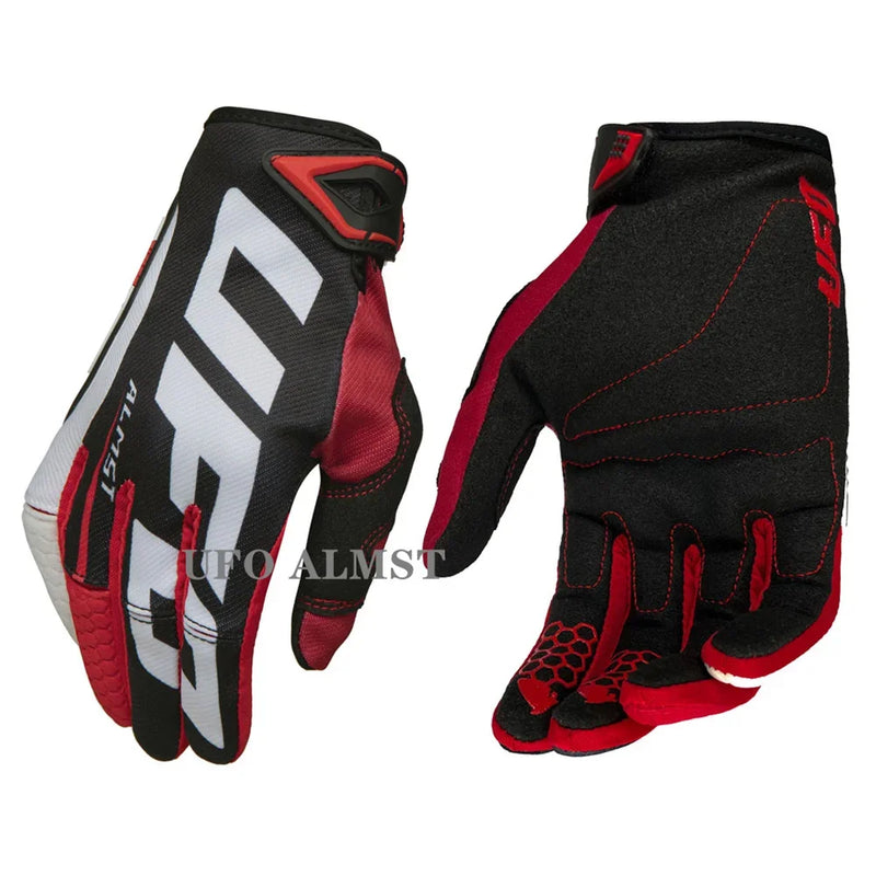 Guanti Moto Enduro Motocross UFO Almst – Antiscivolo, Traspiranti e Antiurto con Touch Screen, Guanti MX ATV Estivi
