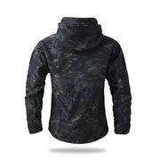 giacca tattica Soft Shell da uomo in pile invernale con cappuccio cappotto caccia - immagine 2