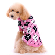 Maglione a rombi per cani lavorato maglia all'uncinetto cagnolino - immagine 2