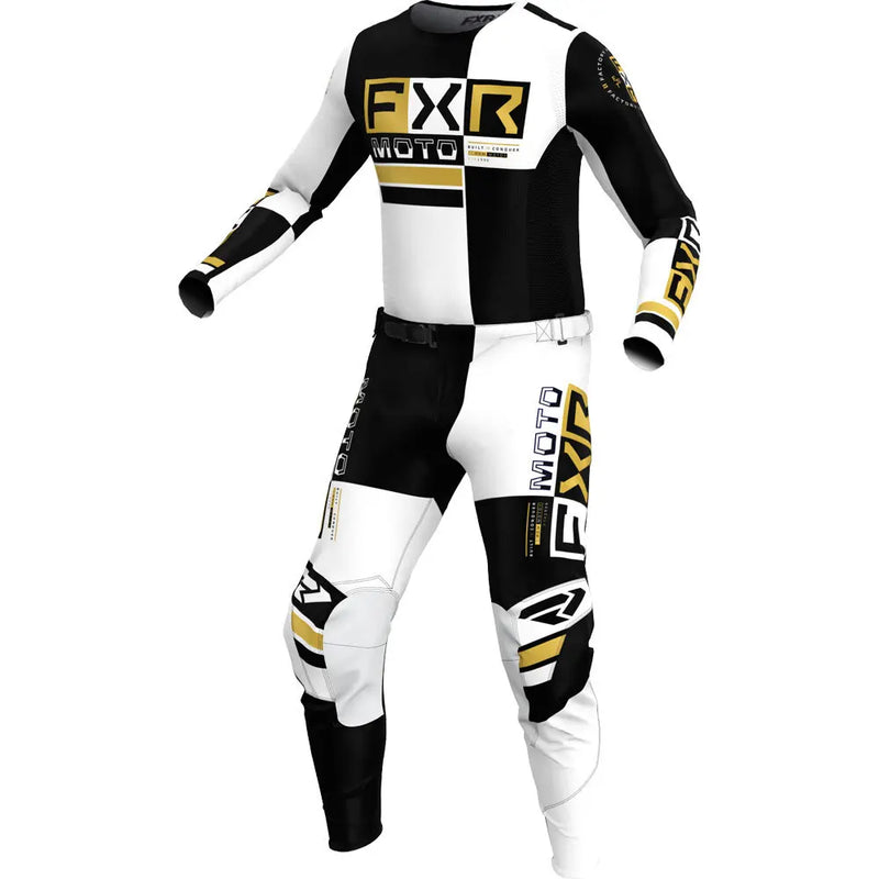 Kit Motocross FXR 2025 – Completo Maglia + Pantaloni Enduro MX, Set Abbigliamento Moto Off-Road Unisex - Campeda